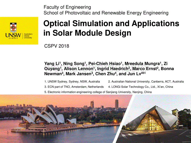 Optical Simulation and Applications in Solar Module Design-Yang Li