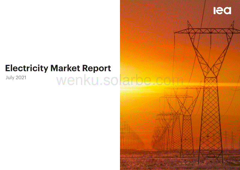 全球电力市场报告