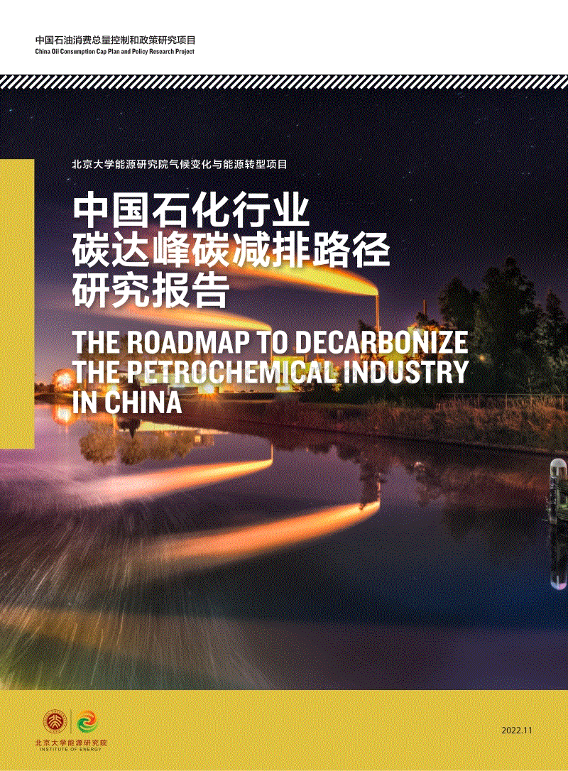 中国石化行业碳达峰碳减排路径研究报告-北京大学能源研究院.pdf
