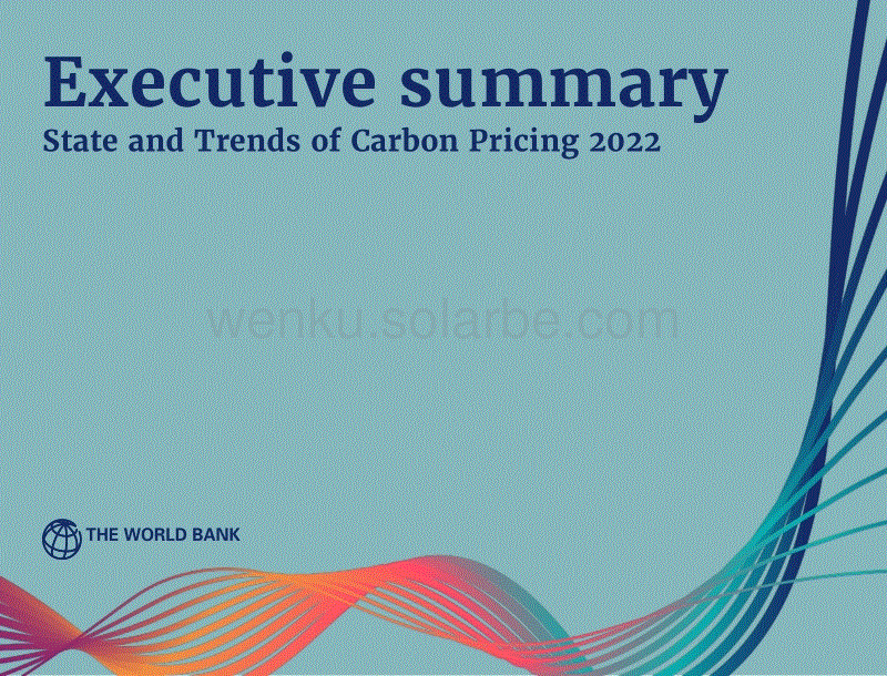 碳定价机制发展现状与未来趋势报告2022 执行摘要（英）.pdf