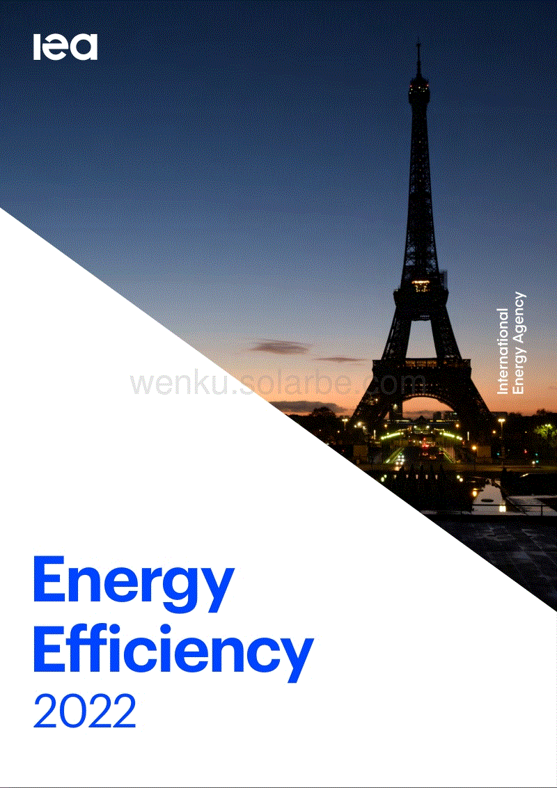 20221202 2022能效报告 IEA EnergyEfficiency2022.pdf