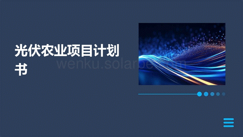 光伏农业项目计划书